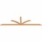 Ekena Millwork Richland Timber Gable Bracket, Western Red Cedar, 108"W x 31 1/2"H x 1 1/2"D x 3 1/2"F, 7/12 Pitch GBW108X31X0204RIC00SWR - alternate 4